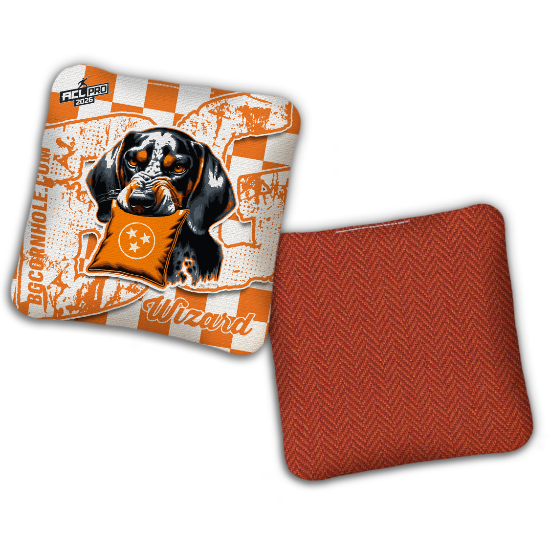 2026 BG Multiple Bag Models "Tennessee Collage” Collab - ACL Pro Stamped Cornhole Bags - SET OF 4 BAGS