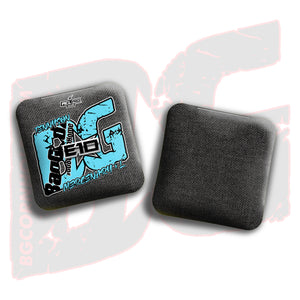 2026 Multiple Bag Models  - "Elizabeth Tennyson” - ACL Pro Stamped Cornhole Bags - SET OF 4 BAGS