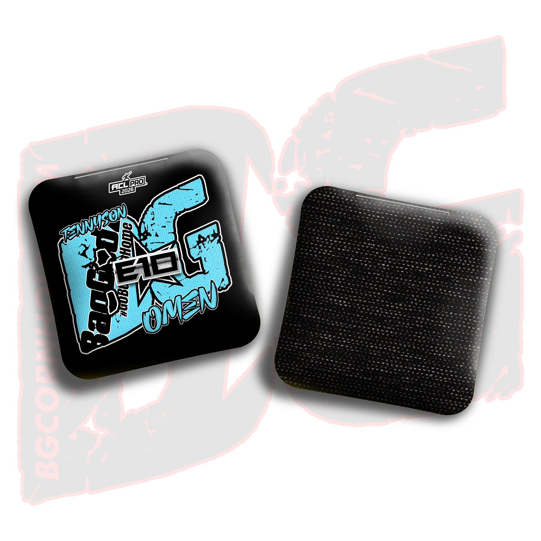 2026 BG Multiple Bag Models - "Elizabeth Tennyson” - ACL Pro Stamped Cornhole Bags - SET OF 4 BAGS