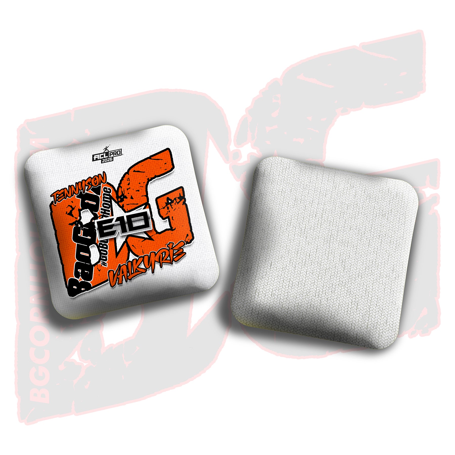2026 BG Multiple Bag Models - "Elizabeth Tennyson” - ACL Pro Stamped Cornhole Bags - SET OF 4 BAGS