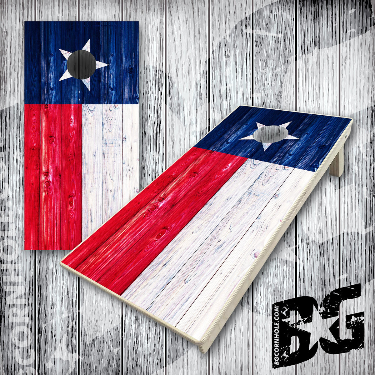 BG "Texas Flag" Cornhole Boards - Elite Model