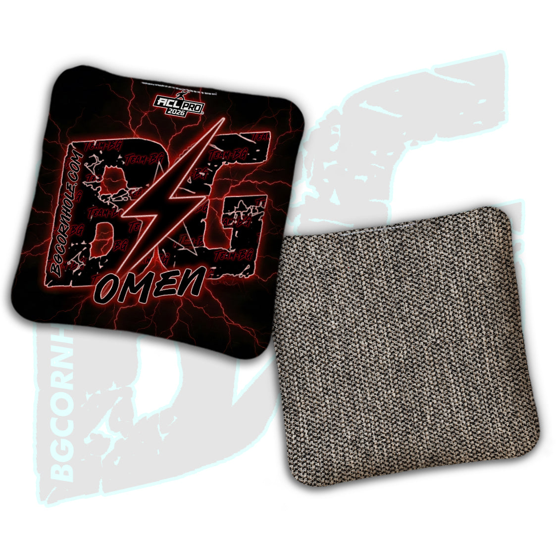 2026 BG Multiple Bag Models "The Storm" - ACL Pro Stamped Cornhole Bags - SET OF 4 BAGS
