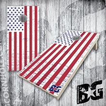Load image into Gallery viewer, BG &quot;Thin Line American Flag&quot; Cornhole Boards - Elite Model