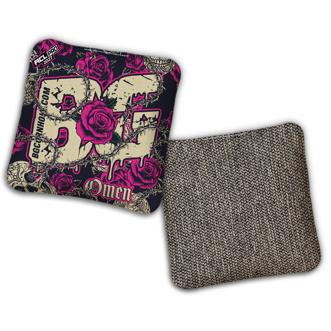 2027 BG Multiple Bag Models "THORNS AND ROSES" - ACL Pro Stamped Cornhole Bags - SET OF 4 BAGS