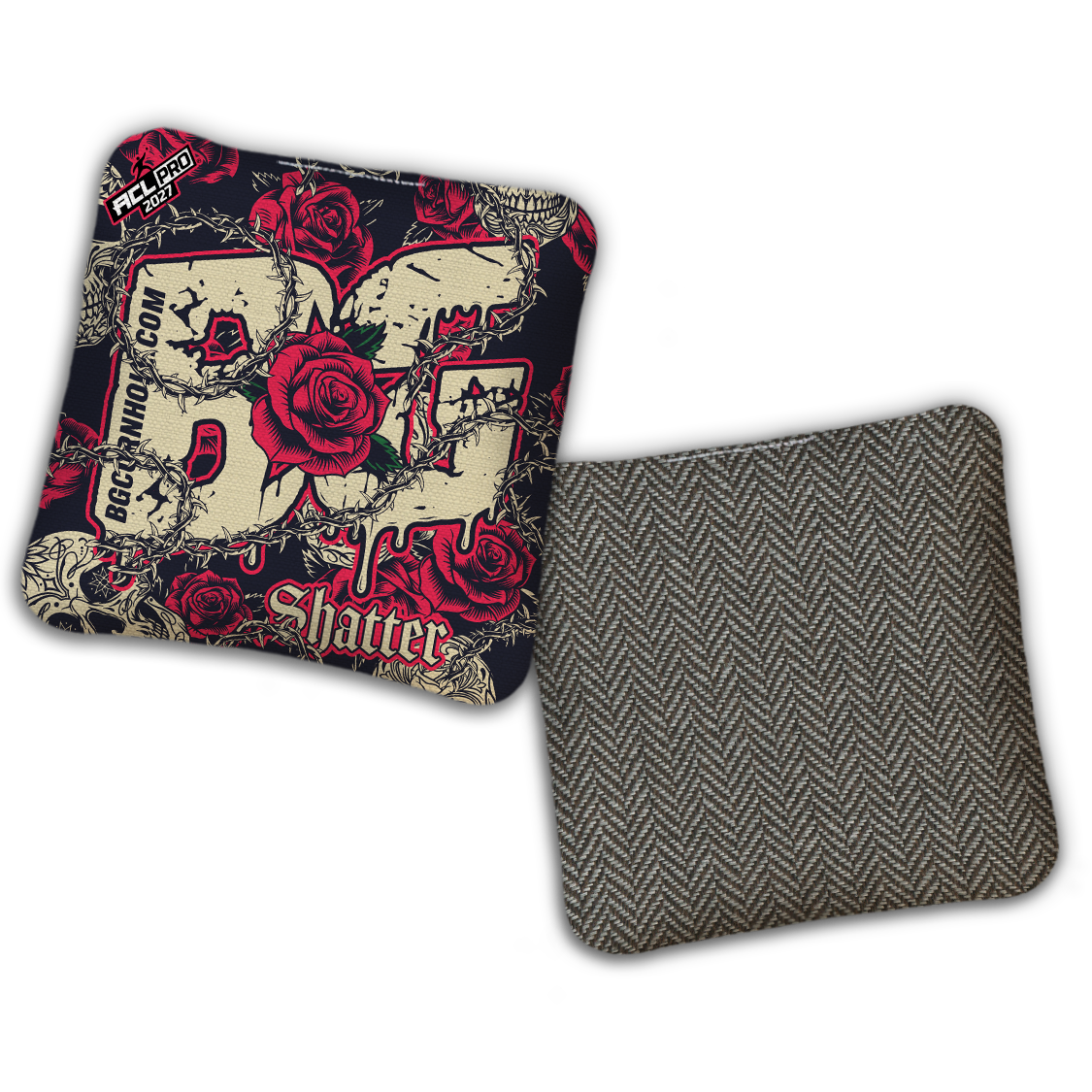 2027 BG Multiple Bag Models "THORNS AND ROSES" - ACL Pro Stamped Cornhole Bags - SET OF 4 BAGS