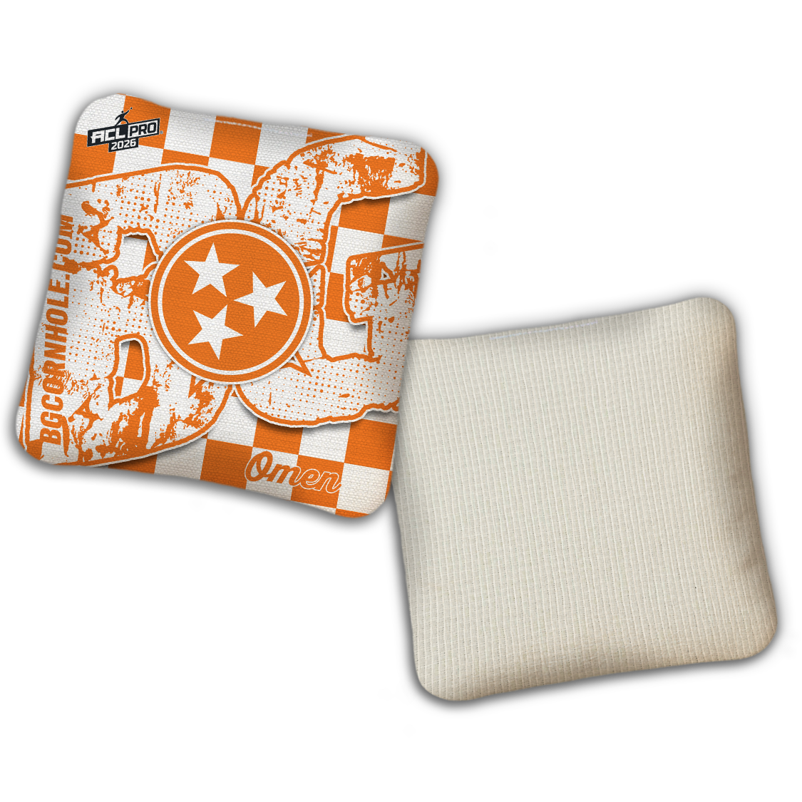 2026 BG Multiple Bag Models "TN Orange" - ACL Pro Stamped Cornhole Bags - SET OF 4 BAGS