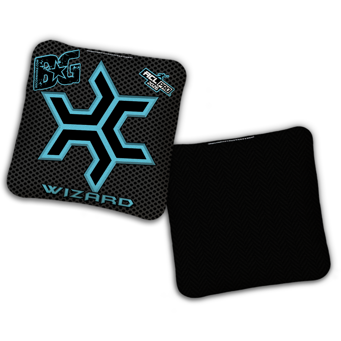 2026 Multiple Bag Models  "CaddySack Carbon Fiber” Collab - ACL Pro Stamped Cornhole Bags - SET OF 4 BAGS