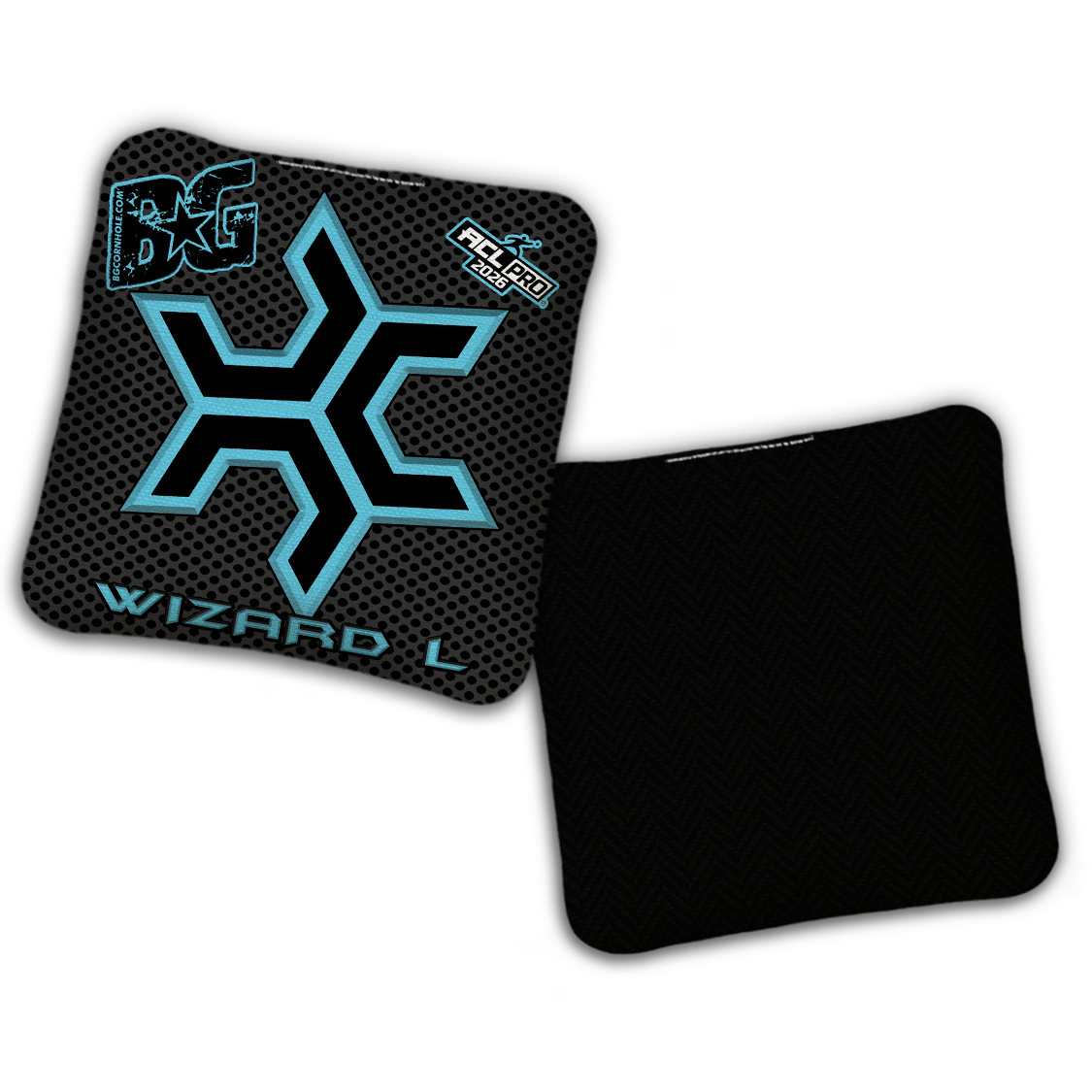 2026 Multiple Bag Models  "CaddySack Carbon Fiber” Collab - ACL Pro Stamped Cornhole Bags - SET OF 4 BAGS