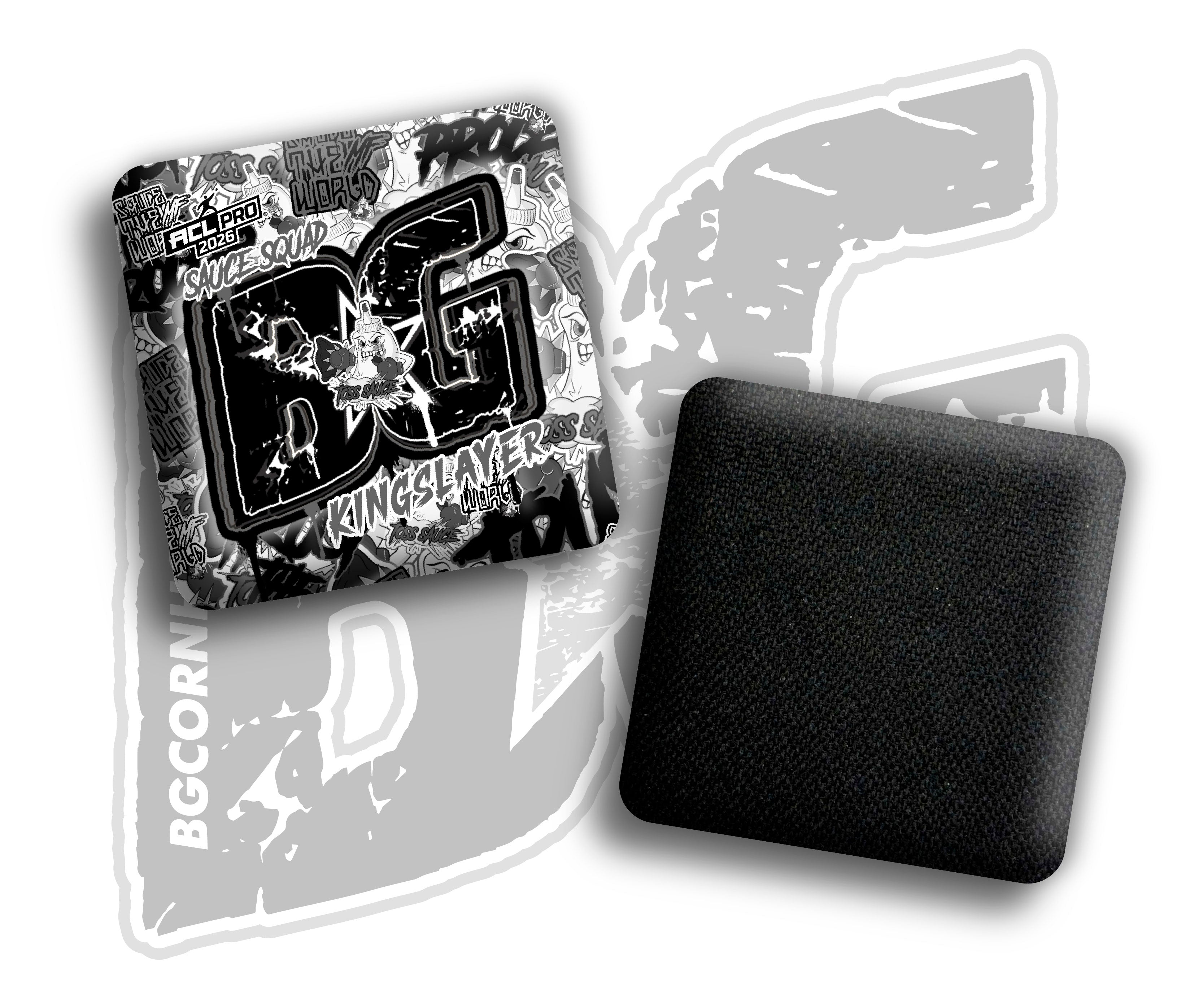 2026 BG Multiple Bag Models "Sticker Rush" Collab - ACL Pro Stamped Cornhole Bags - SET OF 4 BAGS