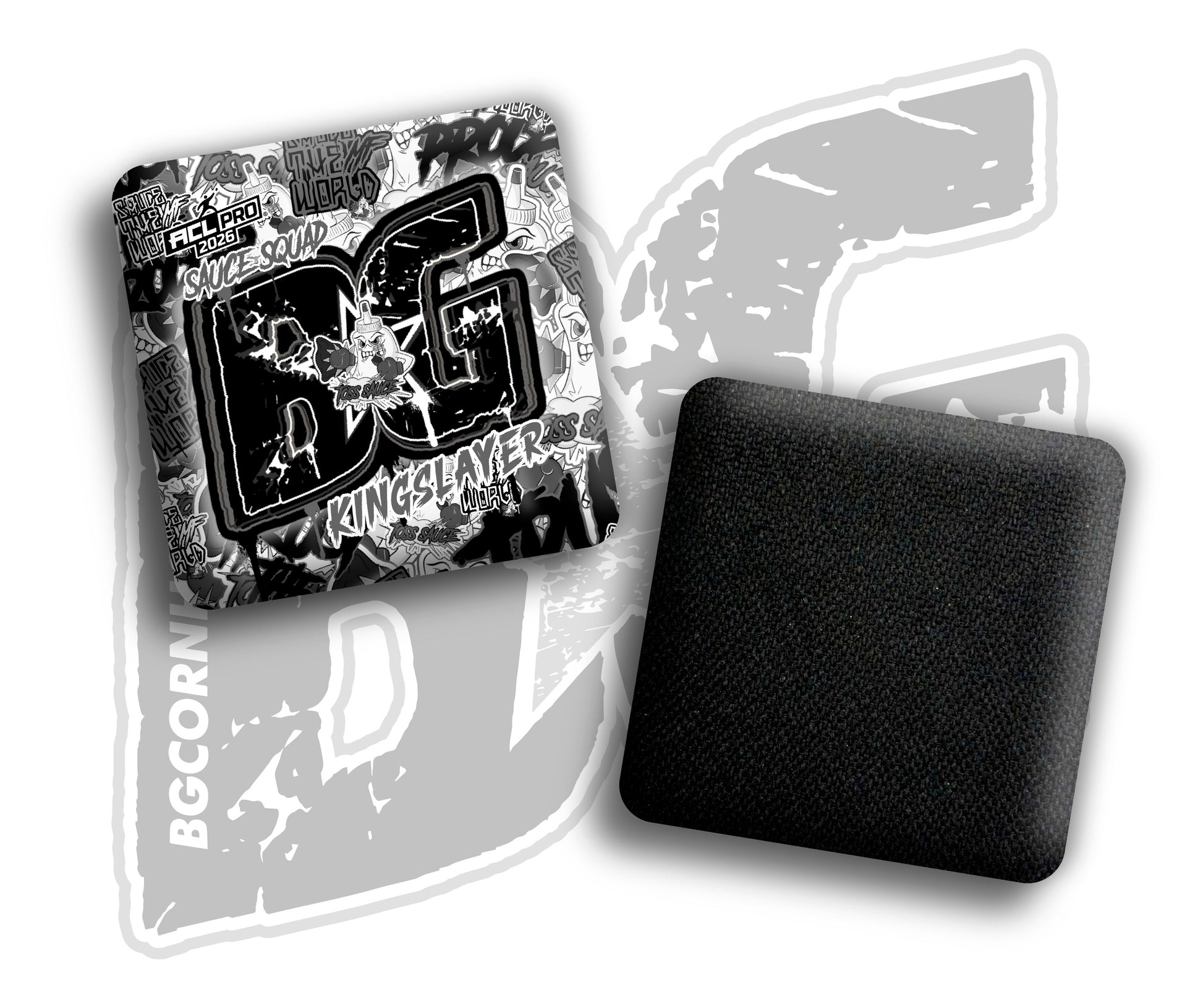 2026 BG Multiple Bag Models "Sticker Rush" Collab - ACL Pro Stamped Cornhole Bags - SET OF 4 BAGS