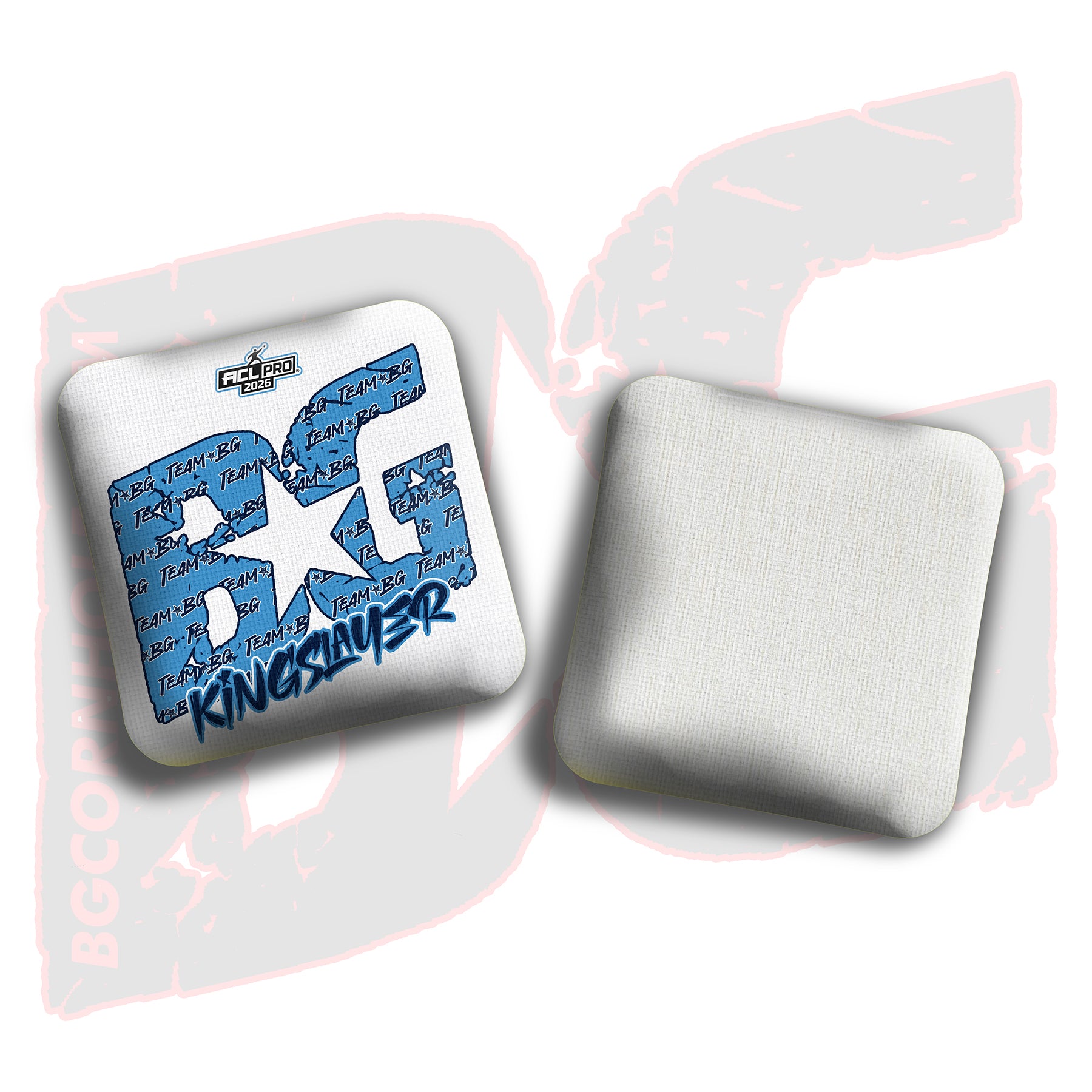 2026 BG Multiple Bag Models "Blue/Navy Logo Colormatch " - ACL Pro Stamped Cornhole Bags - SET OF 4 BAGS