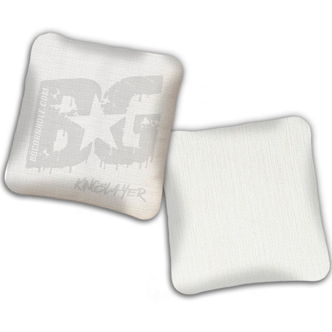 UNSTAMPED BG Multiple Bag Models "Whiteout" - Cornhole Bags - SET OF 4 BAGS