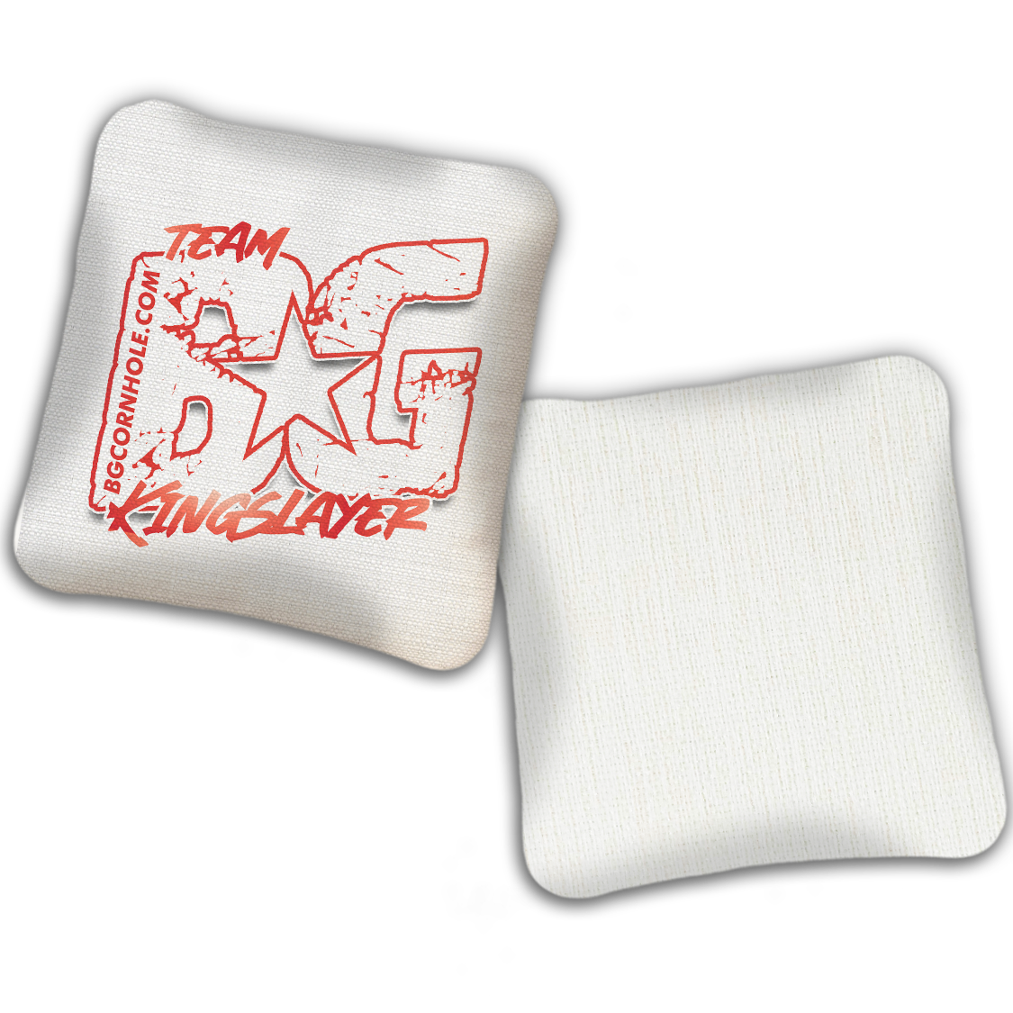 UNSTAMPED BG Multiple Bag Models "OUTLINED TEAM BG" - Cornhole Bags - SET OF 4 BAGS