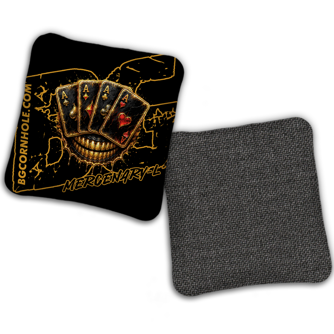 UNSTAMPED BG Multiple Bag Models "DEAD MANS HAND " - Cornhole Bags - SET OF 4 BAGS