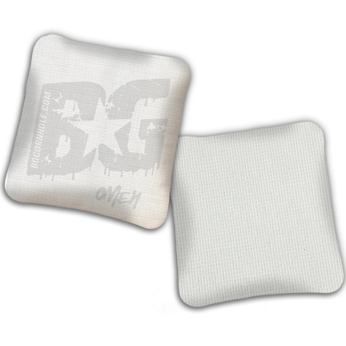 UNSTAMPED BG Multiple Bag Models "Whiteout" - Cornhole Bags - SET OF 4 BAGS