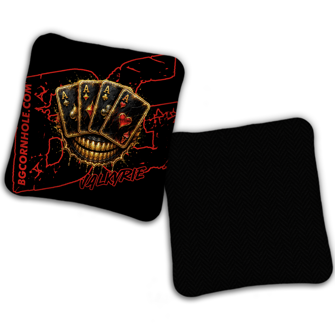 UNSTAMPED BG Multiple Bag Models "DEAD MANS HAND " - Cornhole Bags - SET OF 4 BAGS