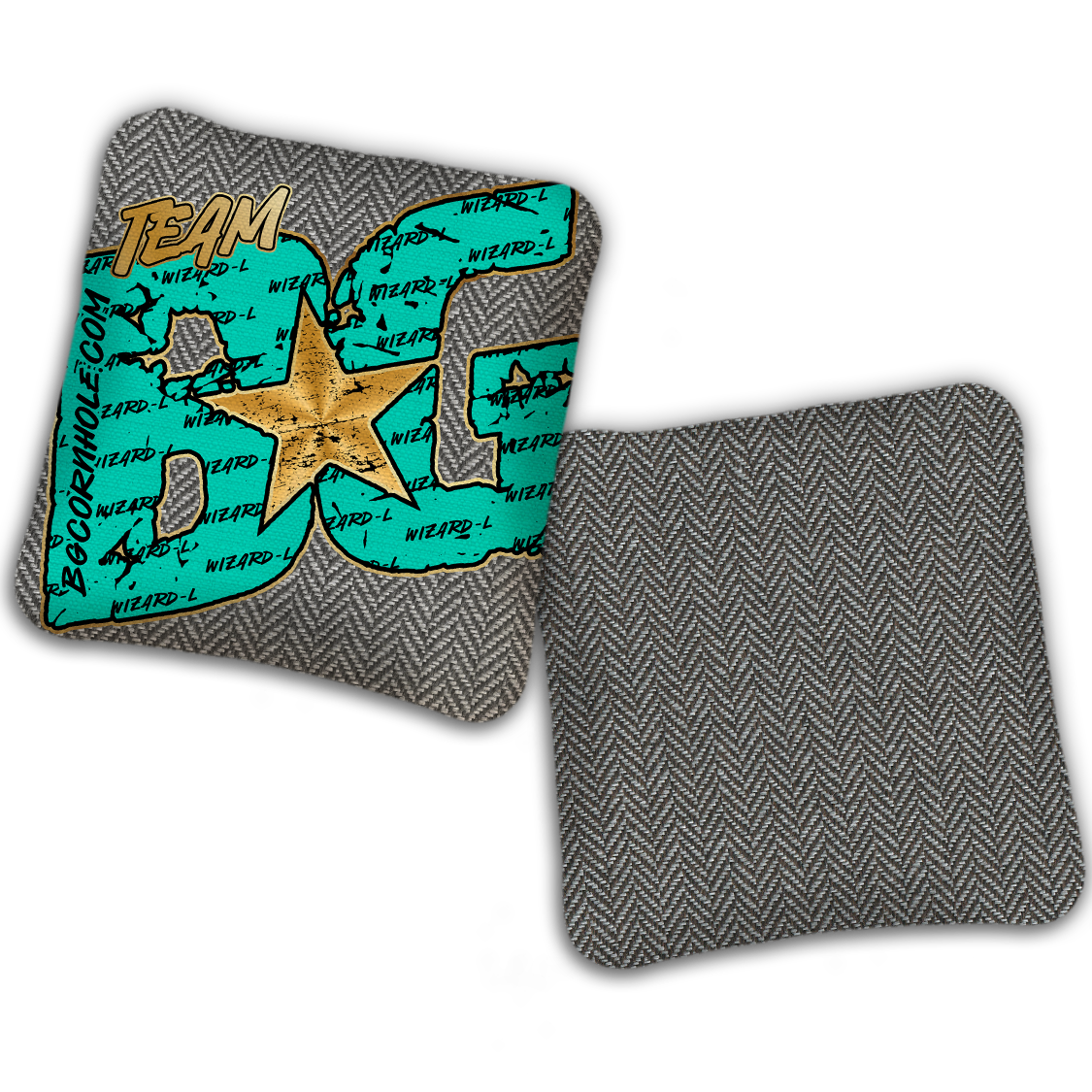 UNSTAMPED BG Wizard L "Big BG Colormatch" - Cornhole Bags - SET OF 4 BAGS