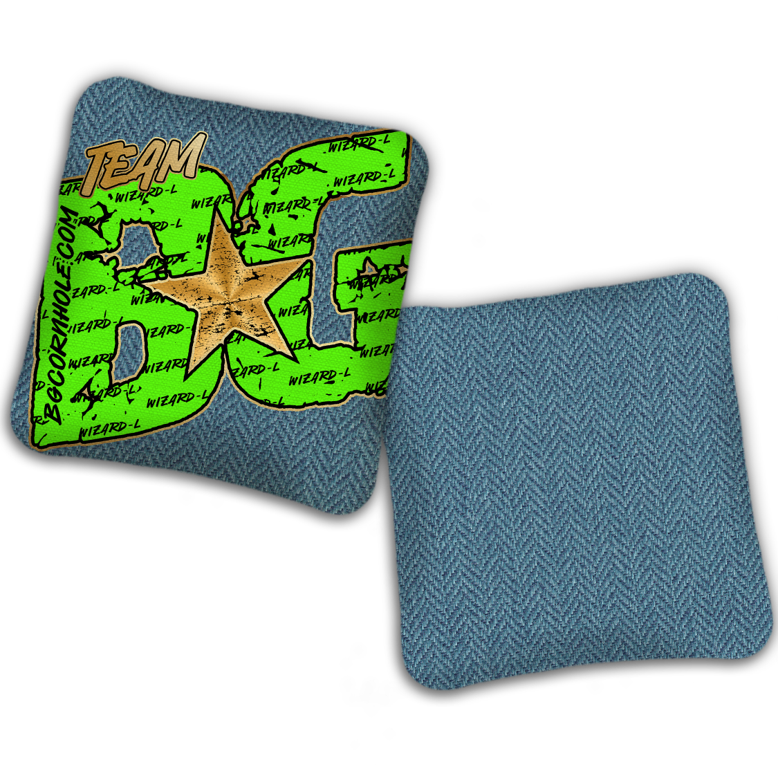 UNSTAMPED BG Wizard L "Big BG Colormatch" - Cornhole Bags - SET OF 4 BAGS