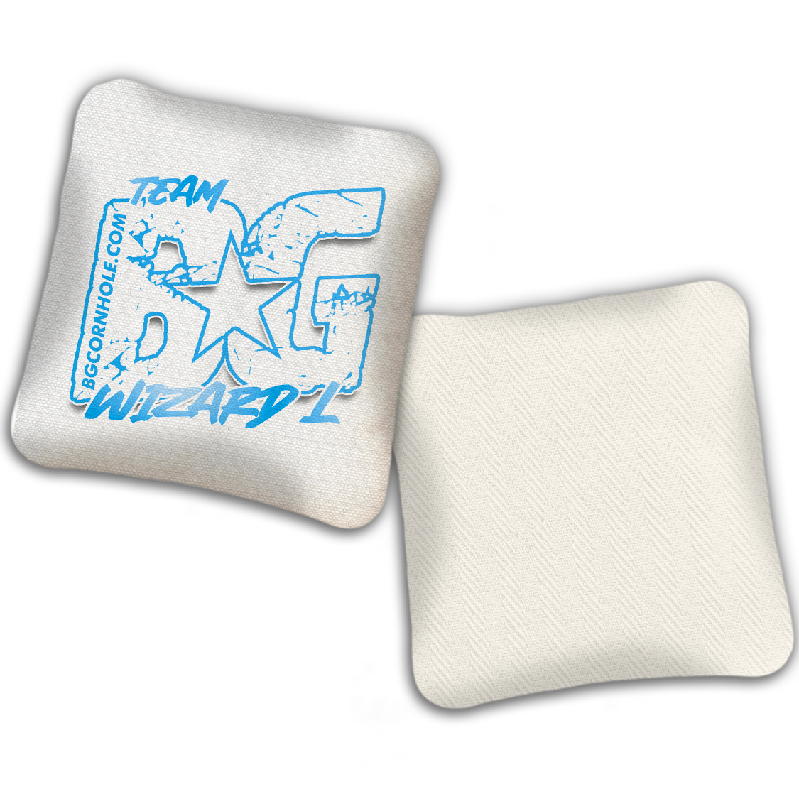 UNSTAMPED BG Multiple Bag Models "OUTLINED TEAM BG" - Cornhole Bags - SET OF 4 BAGS