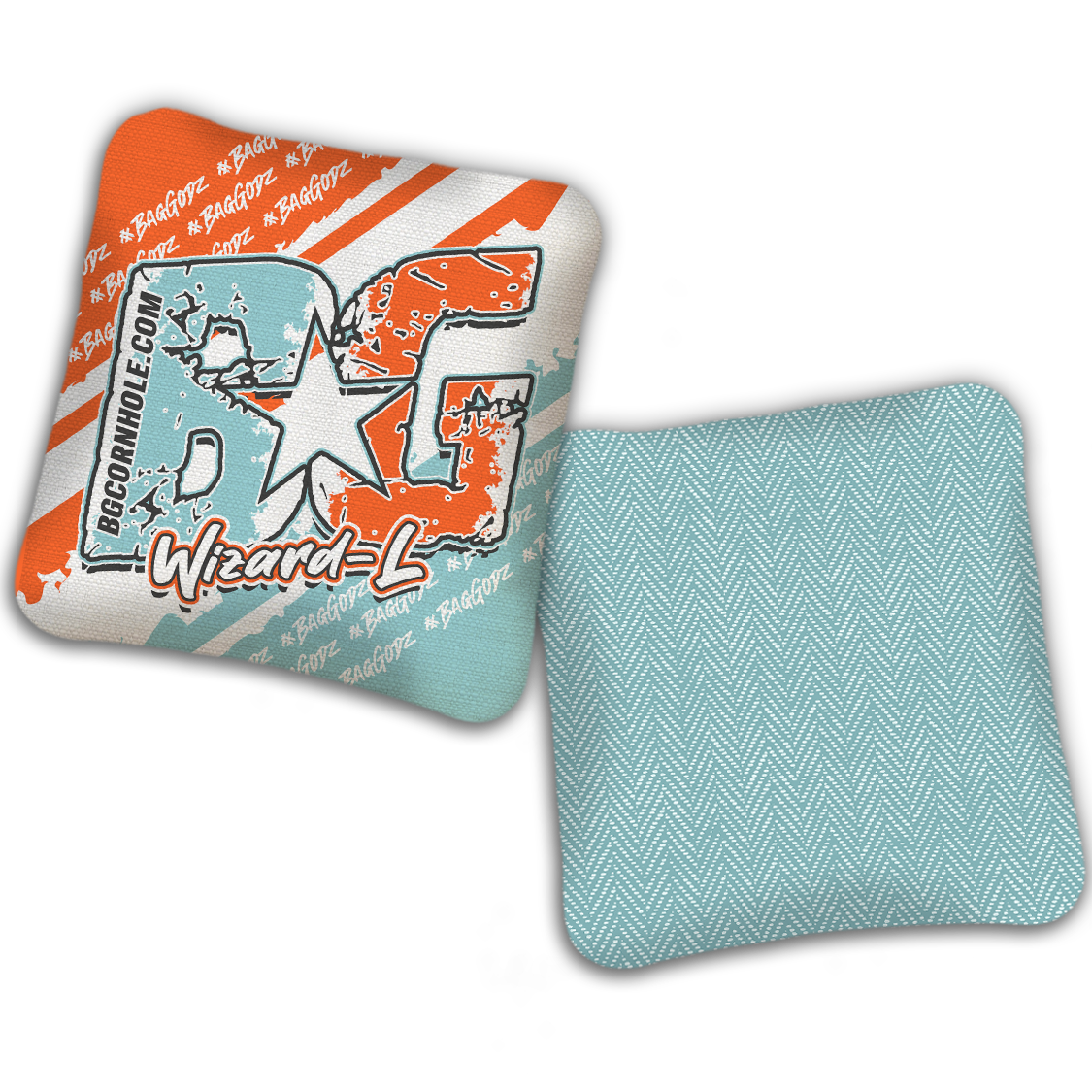 UNSTAMPED BG Multiple Bag Models "BAGGODZ RALLY" - Cornhole Bags - SET OF 4 BAGS