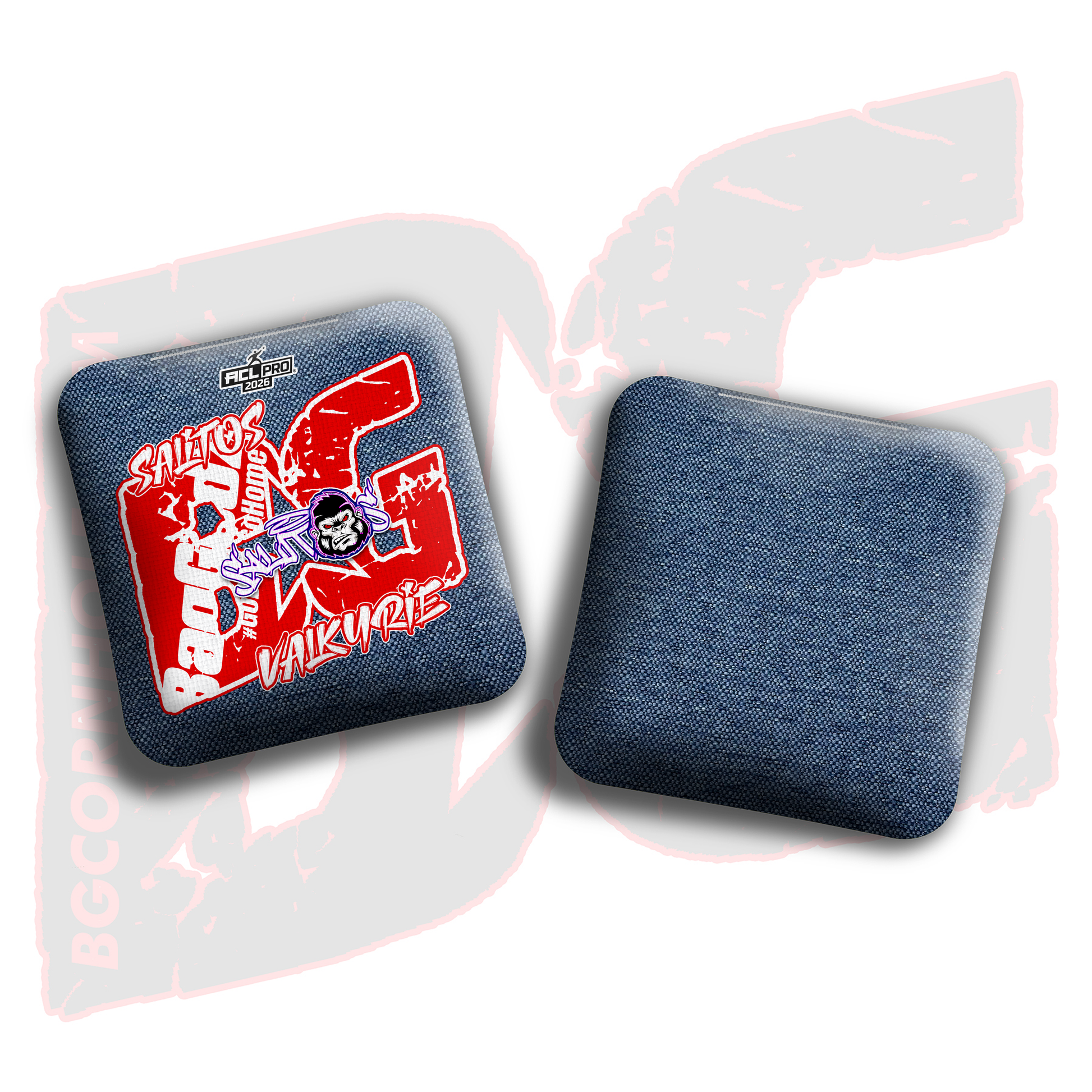 2026 BG Multiple Bag Models  - "Sal Sandoval” - ACL Pro Stamped Cornhole Bags - SET OF 4 BAGS