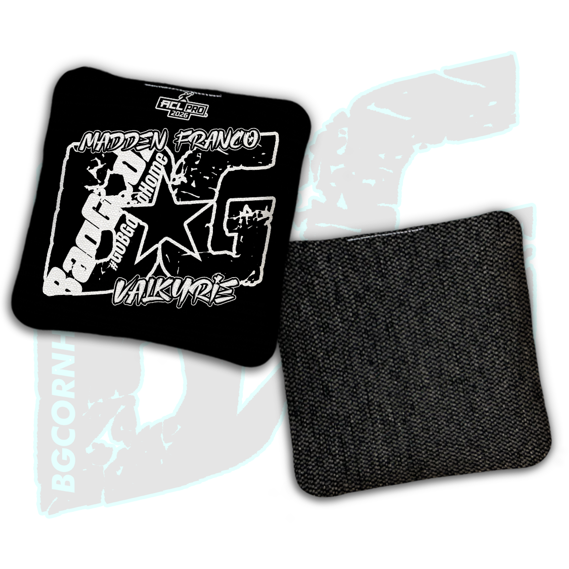 2026 BG Multiple Bag Models  - "Madden Franco” - ACL Pro Stamped Cornhole Bags - SET OF 4 BAGS