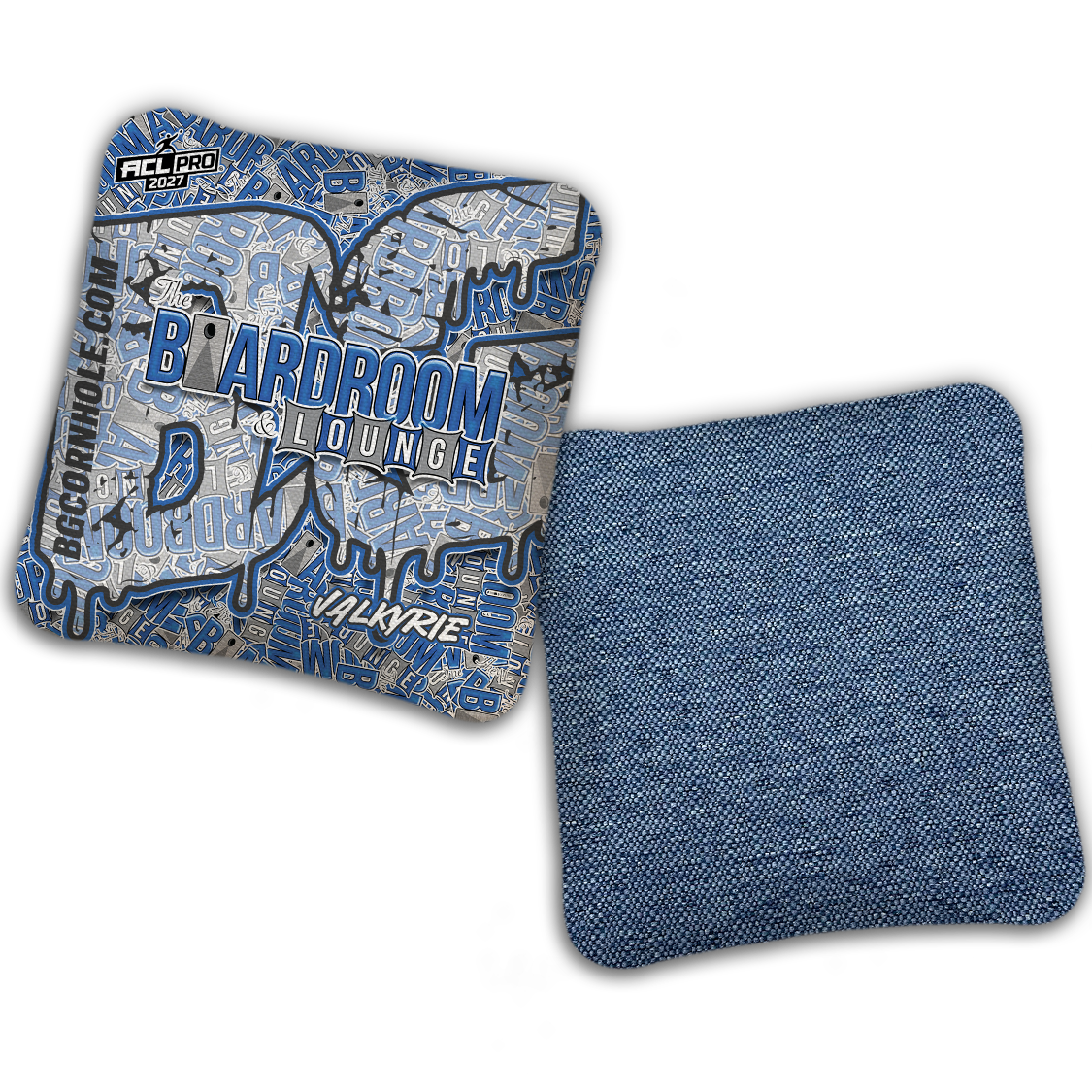 2027 BG Multiple Bag Models - "The Boardroom & Lounge” Collab - ACL Pro Stamped Cornhole Bags - SET OF 4 BAGS
