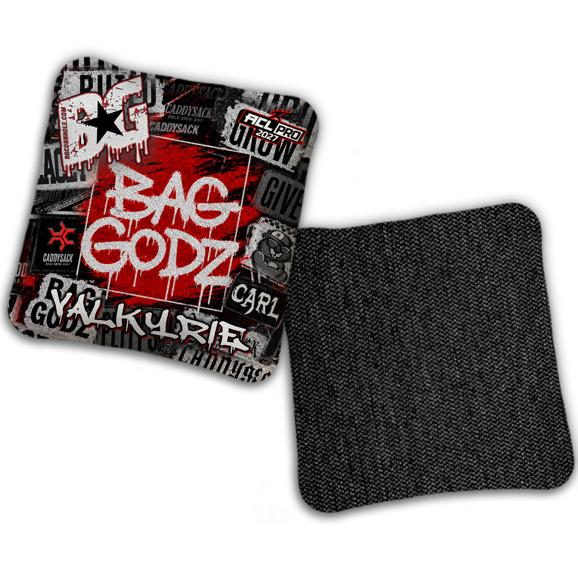 2027 Multiple Bag Models  "CaddySack Street Art” Collab - ACL Pro Stamped Cornhole Bags - SET OF 4 BAGS