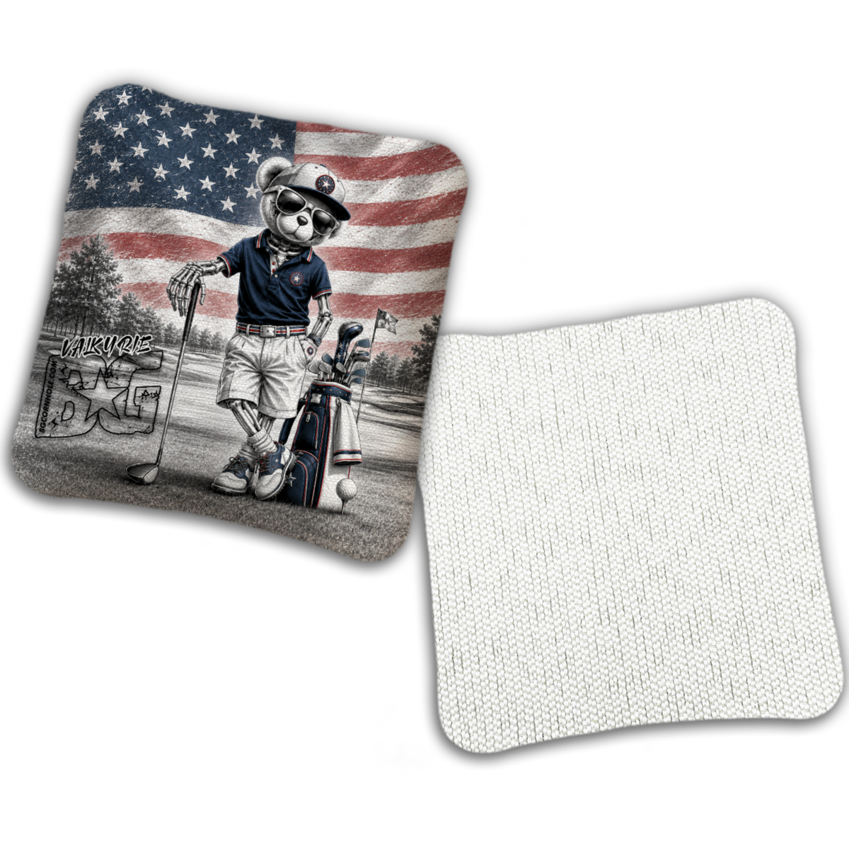 UNSTAMPED - BG Multiple Bag Models "FAIRWAY FREEDOM" - Cornhole Bags - SET OF 4 BAGS
