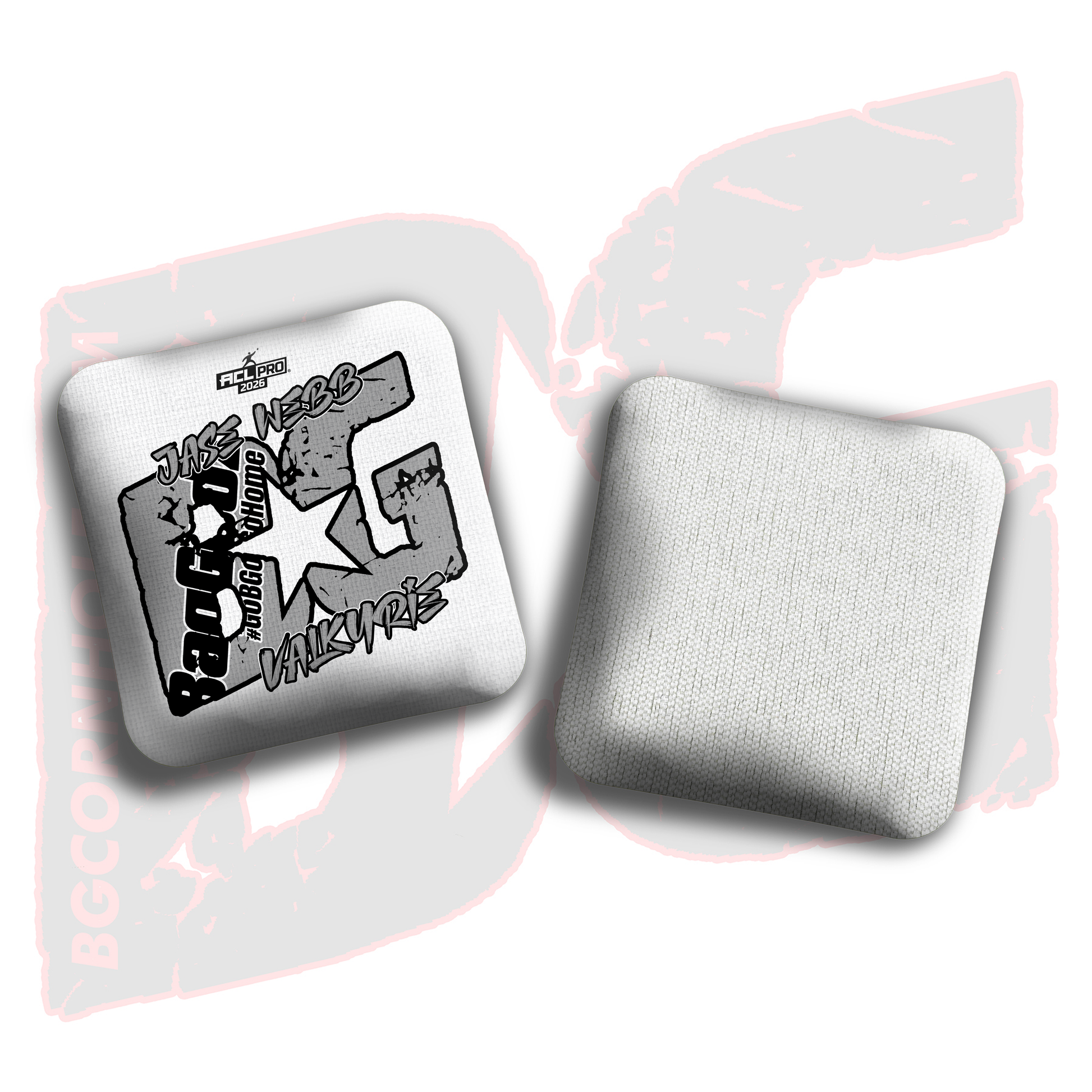 2026 BG Multiple Bag Models  - "Jase Webb” - ACL Pro Stamped Cornhole Bags - SET OF 4 BAGS