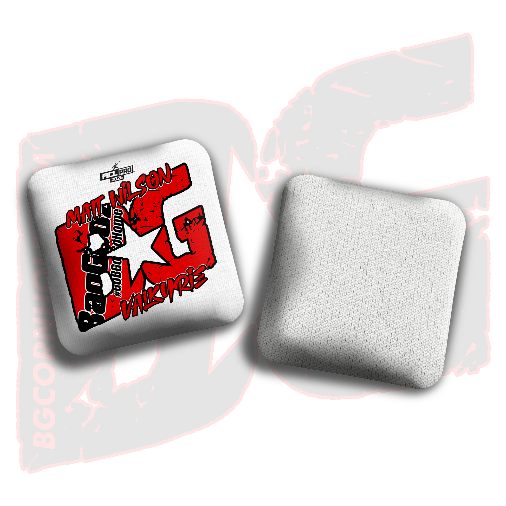 2026 BG Multiple Bag Models  - "Matt Wilson” - ACL Pro Stamped Cornhole Bags - SET OF 4 BAGS