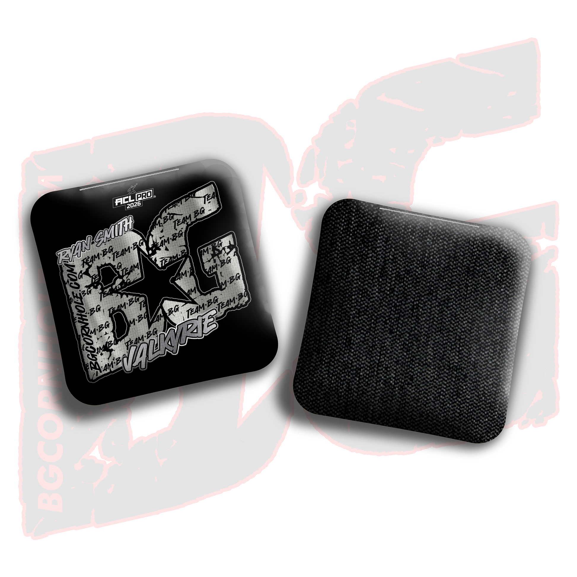 2026 BG Multiple Bag Models  - "Ryan Smith - Team BG” - ACL Pro Stamped Cornhole Bags - SET OF 4 BAGS