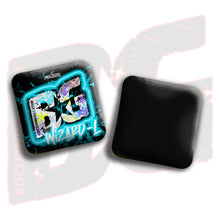 Load image into Gallery viewer, BG Wizard L 4&quot; Mini Cornhole Bags - “Vapor Vandal” - Set of 4 Bags