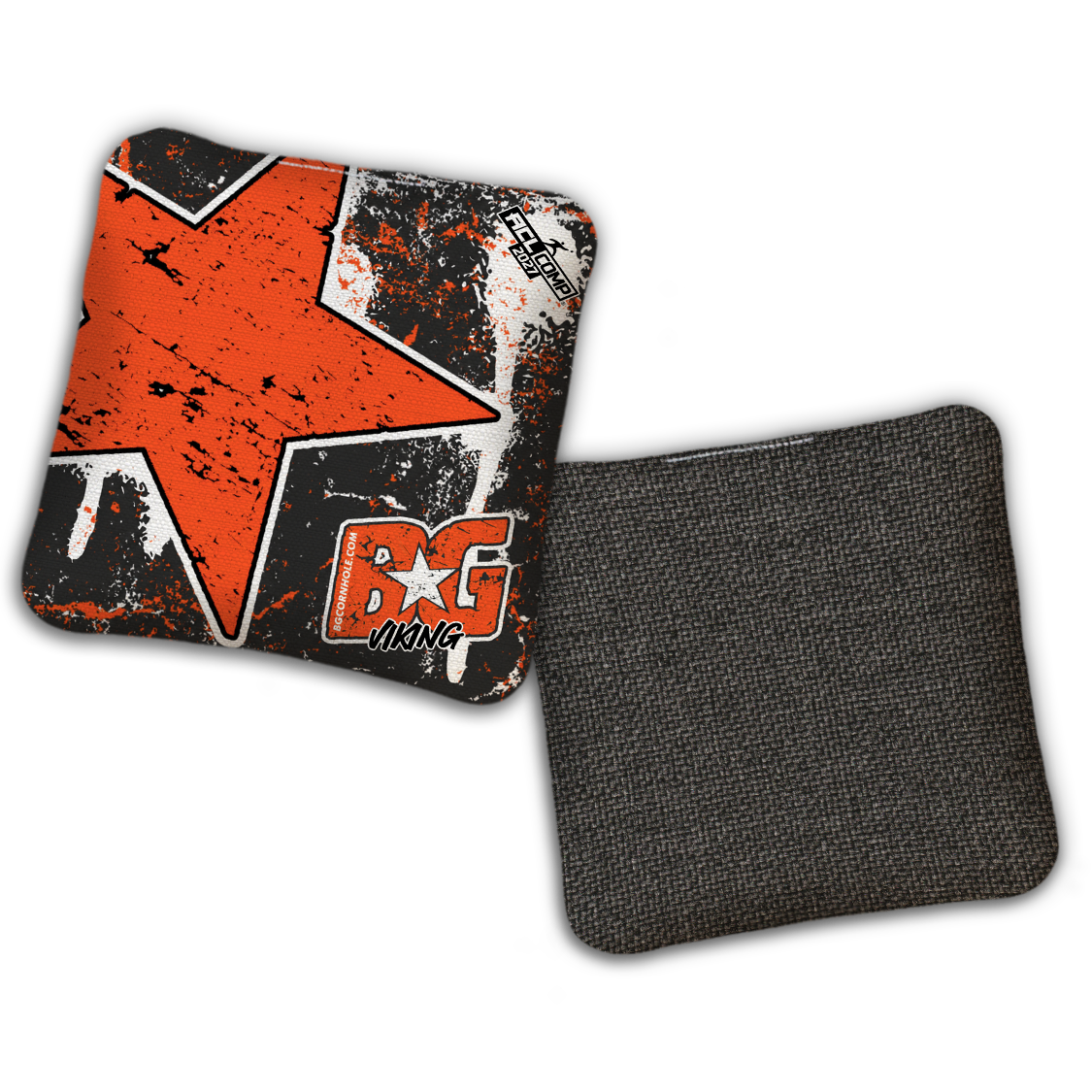 2027 BG Multiple Bag Models - "BATTLE STAR" - ACL Comp Stamped Cornhole Bags - SET OF 4 BAGS