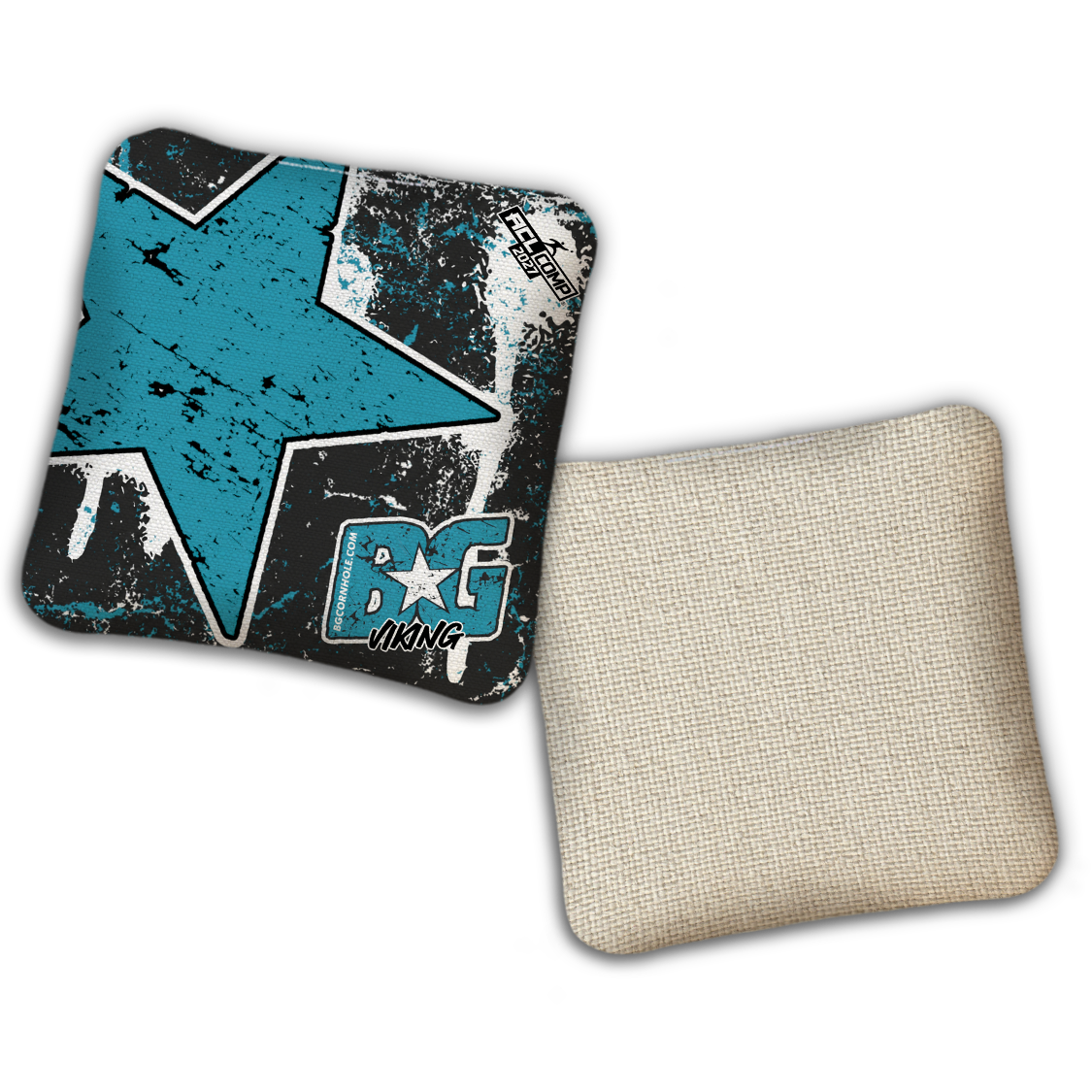 2027 BG Multiple Bag Models - "BATTLE STAR" - ACL Comp Stamped Cornhole Bags - SET OF 4 BAGS