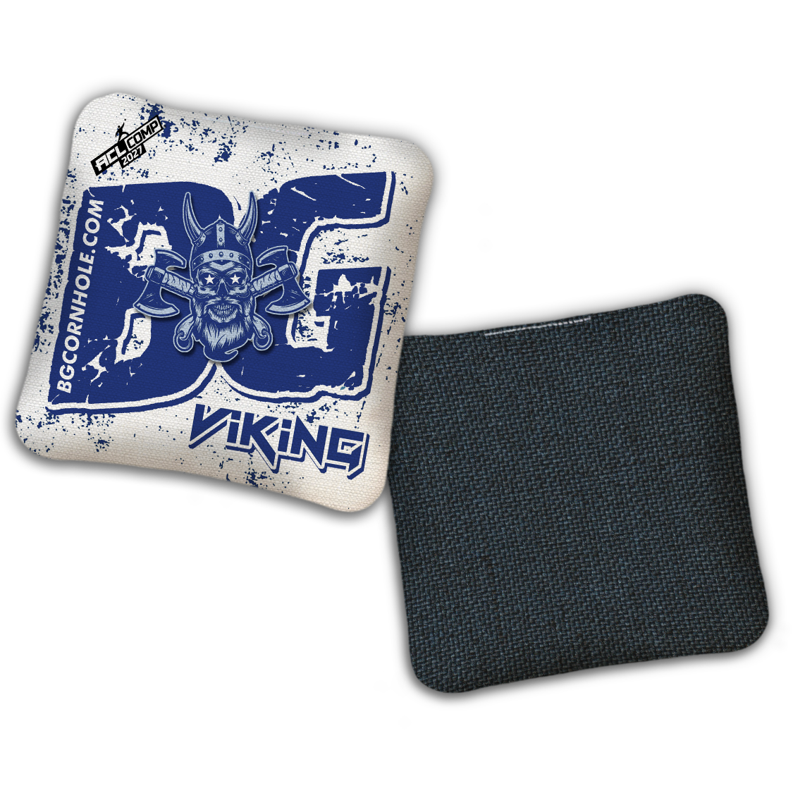 2027 BG VIKING - "BATTLE MASK" - ACL Comp Stamped Cornhole Bags - SET OF 4 BAGS