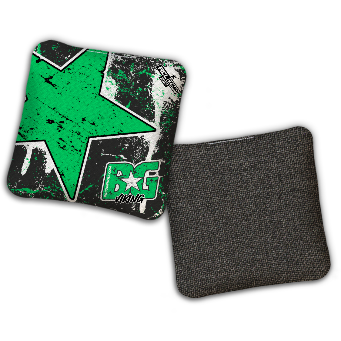 2027 BG Multiple Bag Models - "BATTLE STAR" - ACL Comp Stamped Cornhole Bags - SET OF 4 BAGS
