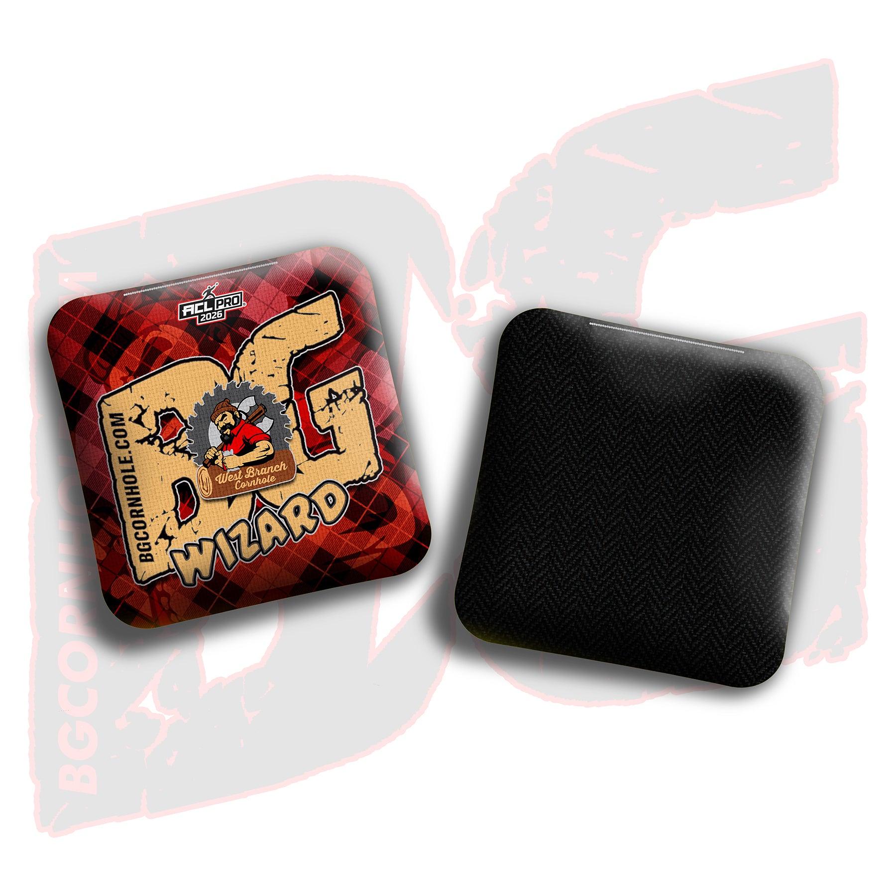 2026 BG Multiple Bag Models - "West Branch Cornhole” Collab - ACL Pro Stamped Cornhole Bags - SET OF 4 BAGS