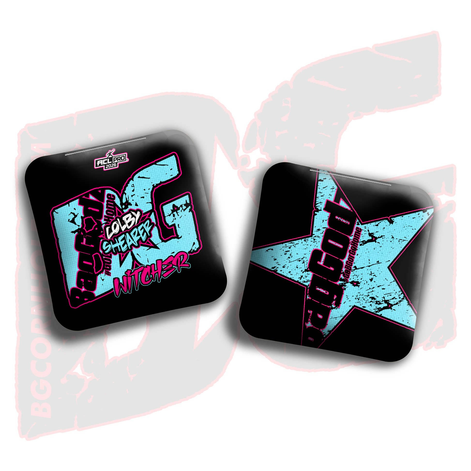 2026 BG Multiple Bag Models  - "Colby Shearer” - ACL Pro Stamped Cornhole Bags - SET OF 4 BAGS