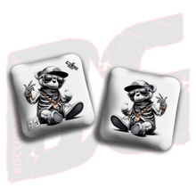 Load image into Gallery viewer, 2026 BG Multiple Bag Types &quot;Skeleton Teddy Bear&quot; - ACL Pro Stamped Cornhole Bags - SET OF 4 BAGS