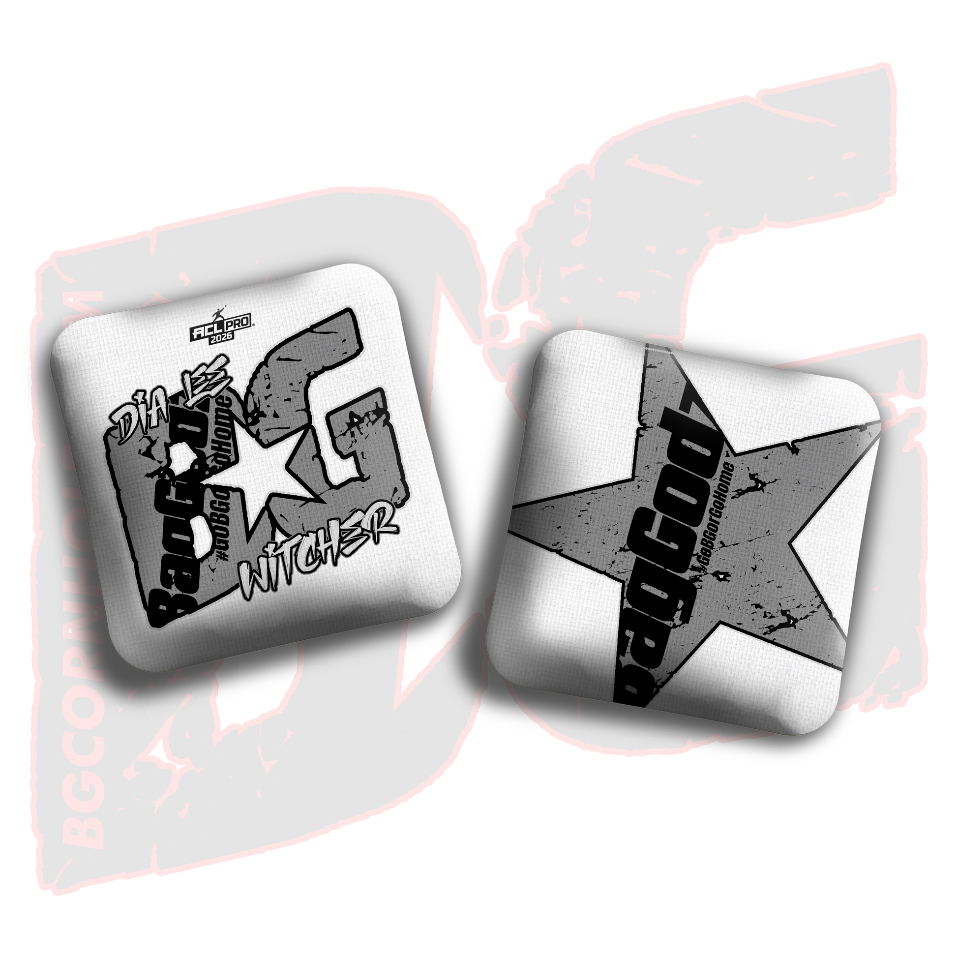 2026 BG Multiple Bag Models  - "Dia Lee” - ACL Pro Stamped Cornhole Bags - SET OF 4 BAGS