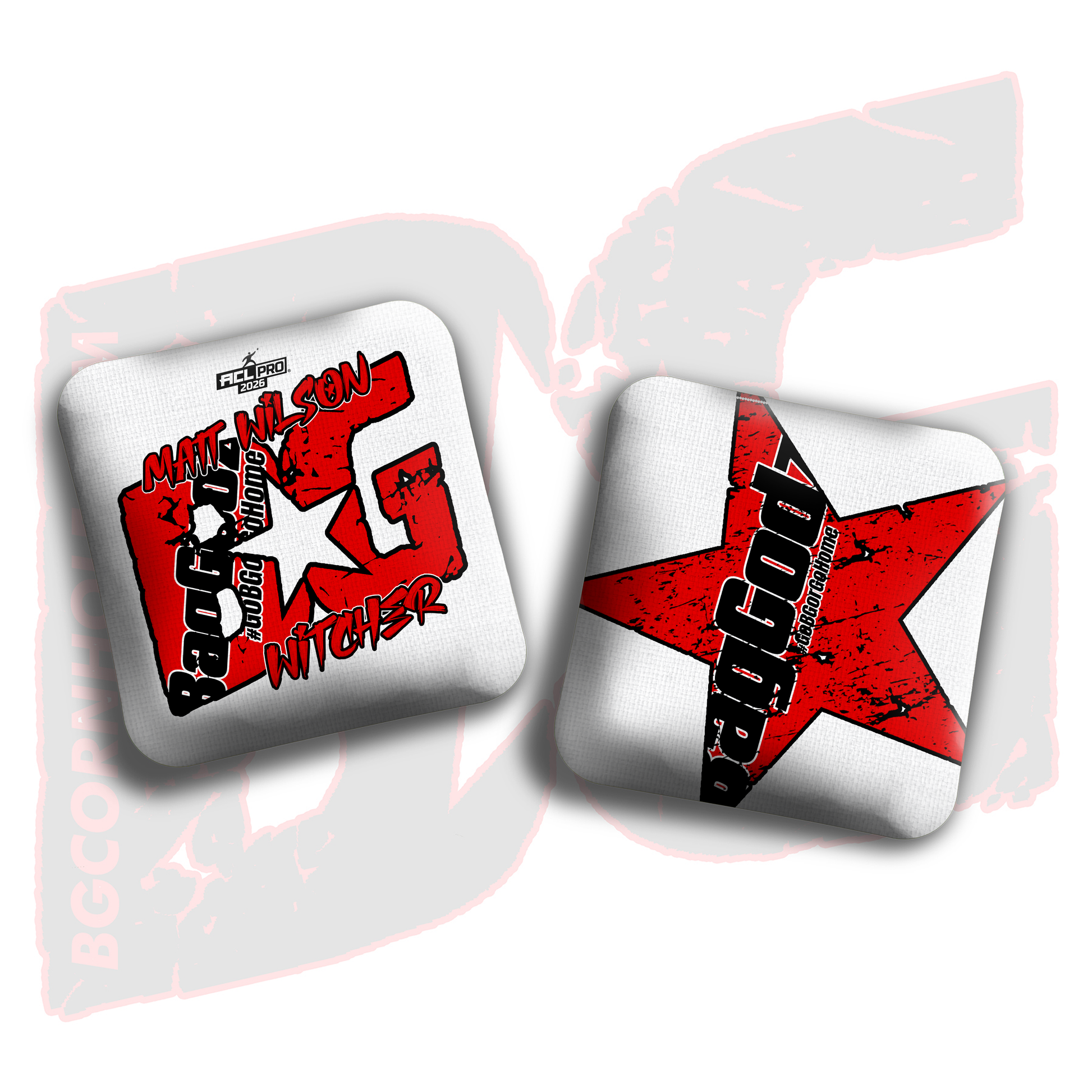 2026 BG Multiple Bag Models  - "Matt Wilson” - ACL Pro Stamped Cornhole Bags - SET OF 4 BAGS
