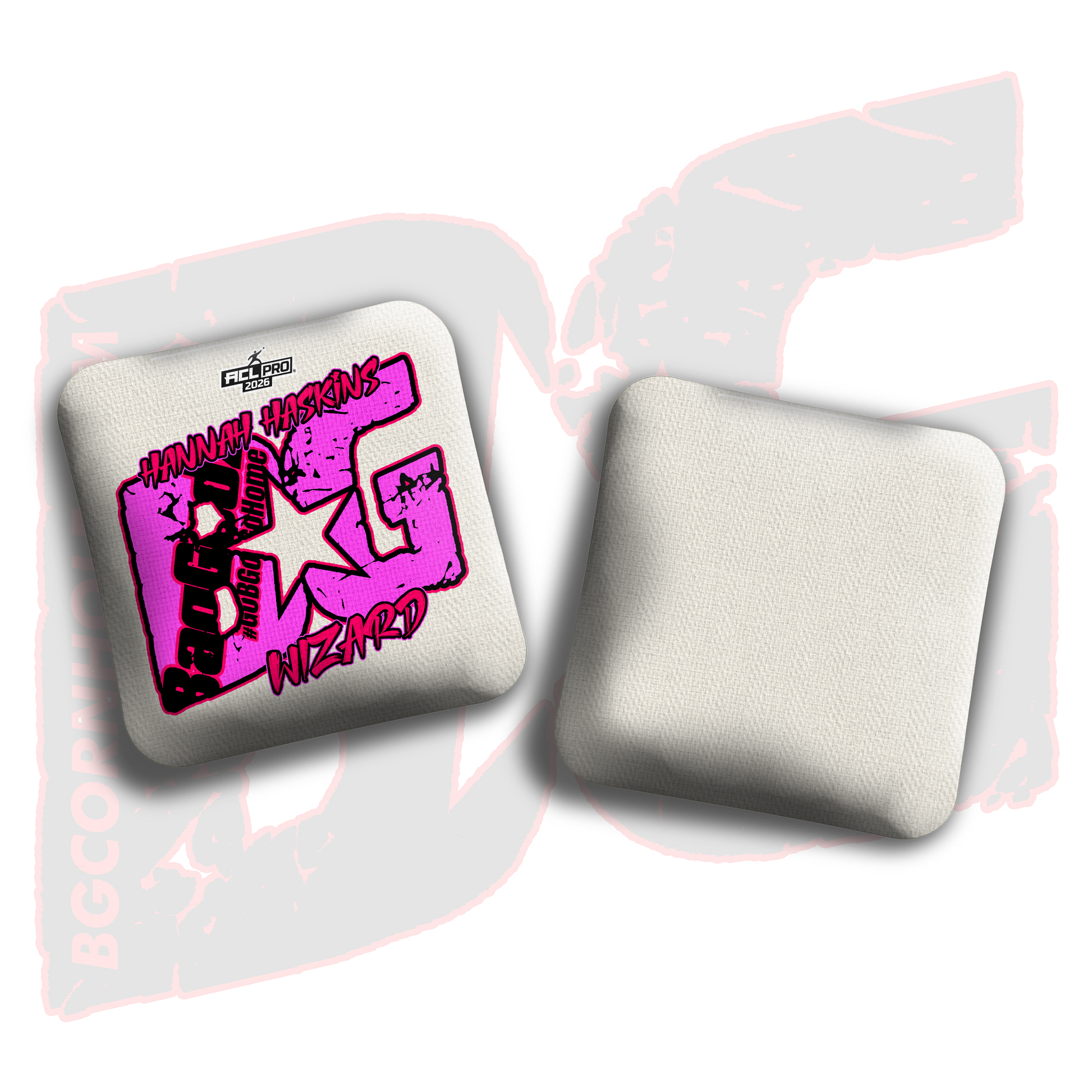 2026 BG Multiple Bag Models  - "Hannah Haskins” - ACL Pro Stamped Cornhole Bags - SET OF 4 BAGS