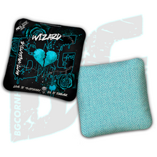 Load image into Gallery viewer, 2026 BG Multiple Bag Models "Aqua Anti Valentines Day" - ACL Pro Stamped Cornhole Bags - SET OF 4 BAGS