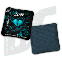 Load image into Gallery viewer, 2026 BG Multiple Bag Models "Aqua Anti Valentines Day" - ACL Pro Stamped Cornhole Bags - SET OF 4 BAGS