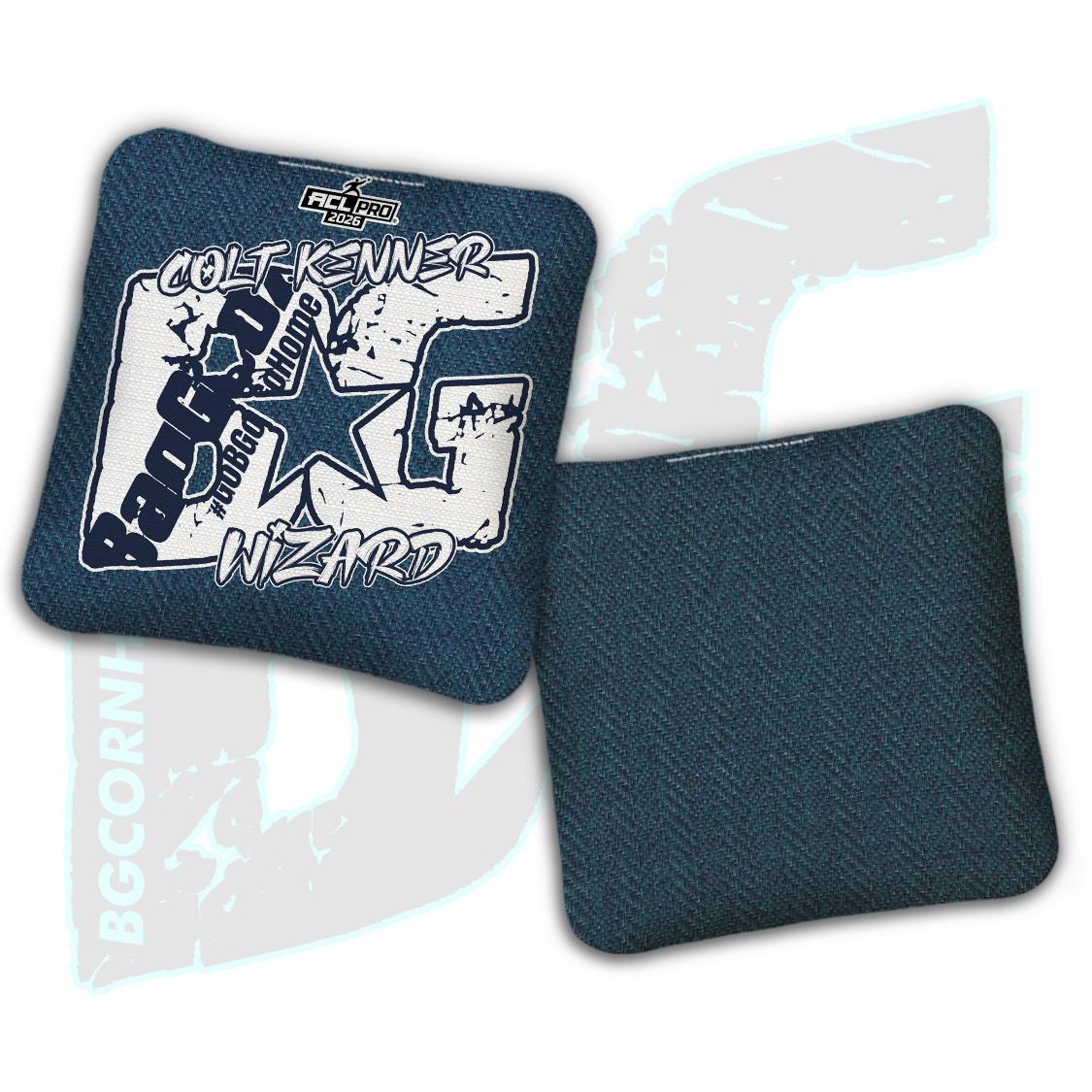 2026 BG Multiple Bag Models  - "Colt Kenner” - ACL Pro Stamped Cornhole Bags - SET OF 4 BAGS