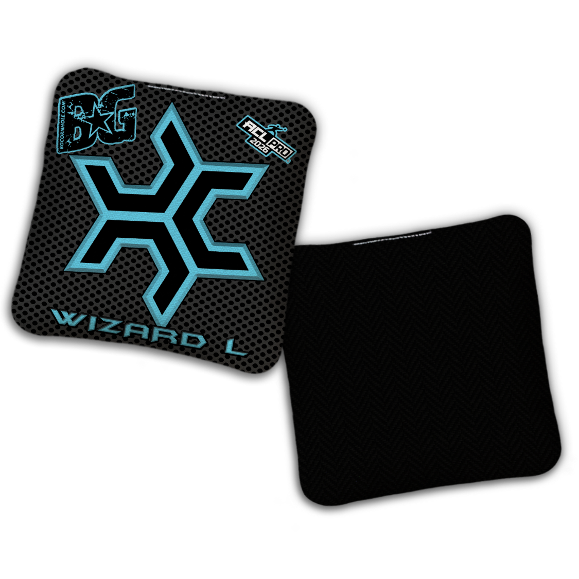 2027 Multiple Bag Models  "CaddySack Carbon Fiber” Collab - ACL Pro Stamped Cornhole Bags - SET OF 4 BAGS