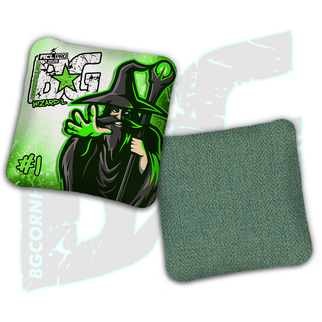Limited Edition 2026 BG Multiple Bag Models "OG Wizard" - ACL Pro Stamped Cornhole Bags - SET OF 4 BAGS