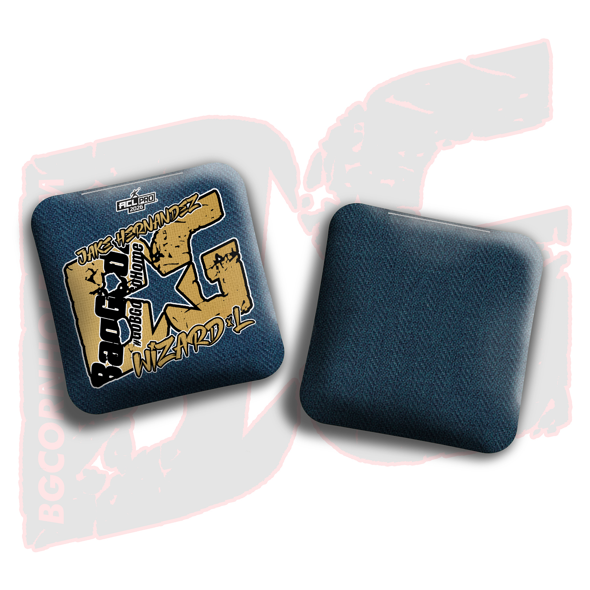 2026 BG Multiple Bag Models  - "Jake Hernandez” - ACL Pro Stamped Cornhole Bags - SET OF 4 BAGS