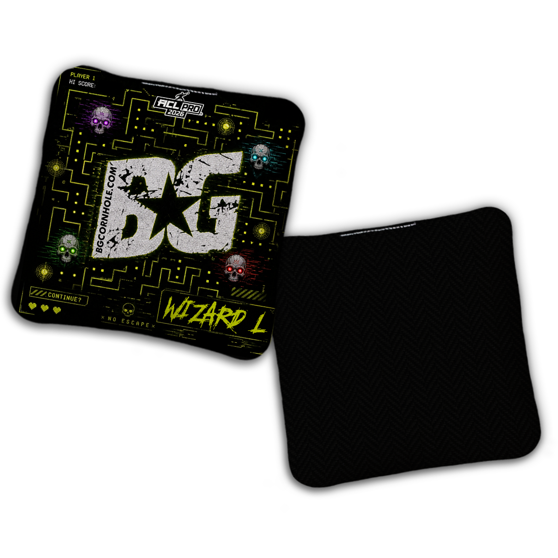 2026 BG Multiple Bag Models "Retro Games" - ACL Pro Stamped Cornhole Bags - SET OF 4 BAGS